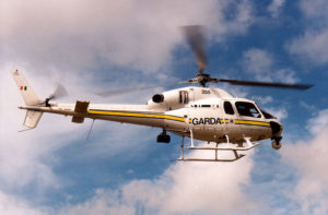 The Garda helicopter was in Stradbally last night