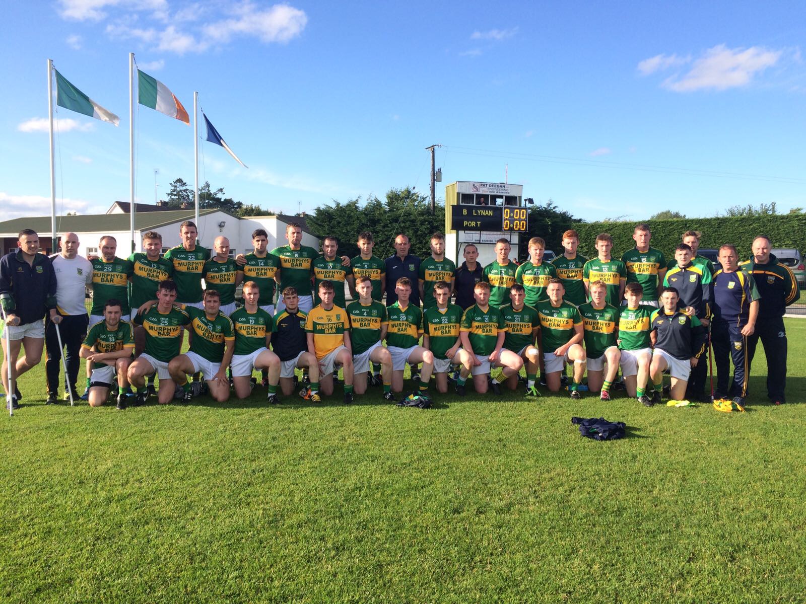 The Ballylinan team who beat Portarlington in the ACFL Division 1B final tonight