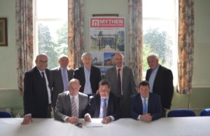 The signing of the contracts for Knockbeg College rebuild