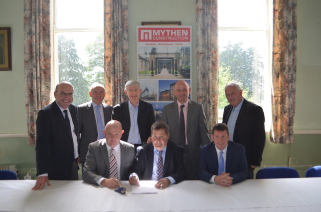 The signing of the contracts for Knockbeg College rebuild