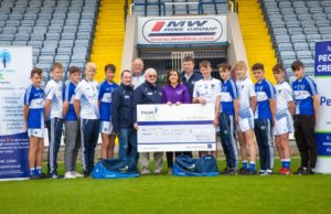 Members of the Laois GAA Talent Academy with People First Credit Union who will sponsor them for another year