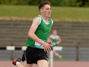 Bobby Crowley, Knockneg College, on his way to winning the Boys 1500m at GloHealth Tailteann Inter Provincial Track and Field Championships in 2015