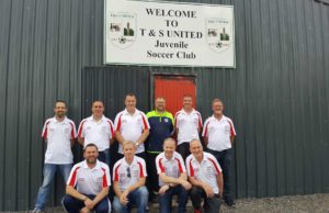 Members of T&S United pictured at the Family Fun Day