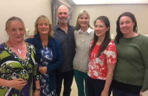 Olwyn O'Malley, Senator Grace O'Sullivan, Pat Malone, Pippa Hackett, Louise Heavin and Meabh Cody