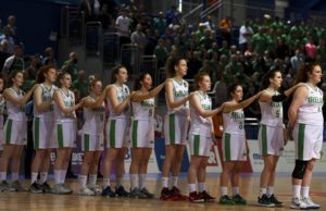 The Ireland U-18 team who beat Great Britain in the European Basketball championships