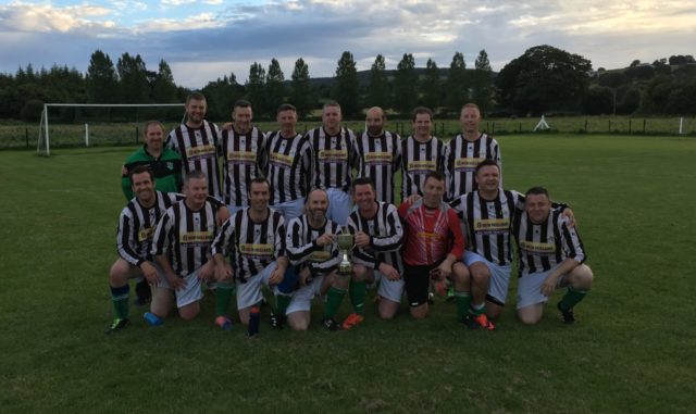 The Rosenallis AFC team who won the Over-35s league recently