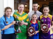 Representatives of the Laois Camogie U-12 clubs who have had their league sponsored by Specsavers