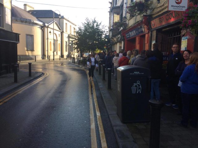 Early morning queue in Portlaoise for Electric Picnic 2018 tickets