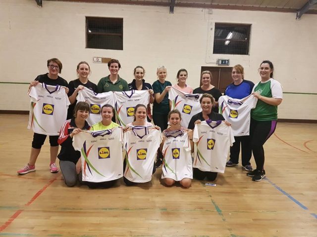 Members of the Mountrath Gaelic for Mothers and Others team on their last session before the All-Ireland final