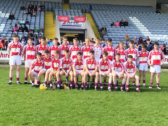 The Clough-Ballacolla Mountrath team who defeated The Harps in the U16 final