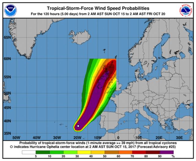 Hurricane Ophelia is approaching and all schools have been urged to close