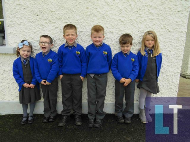 Pupils from junior infants in Knock NS get ready to roar on Ballypickas