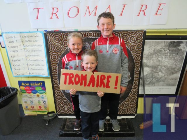 Ronan Kavanagh's two sons and daughter are ready to cheer on their dad when Trumera face Rathdowney-Errill on Sunday