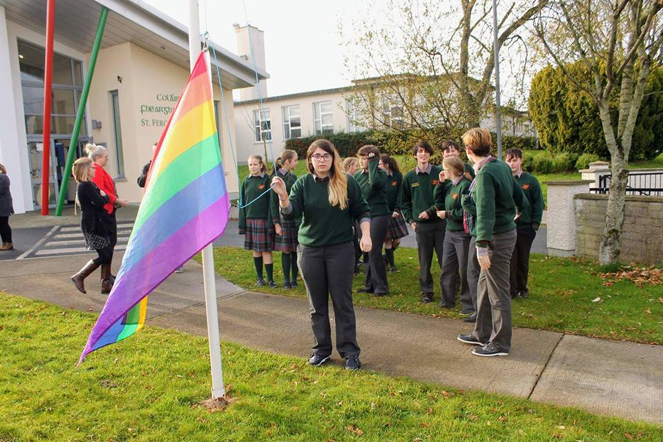 In Pictures: St Fergal's Rathdowney STAND UP for LGBTI+ community ...