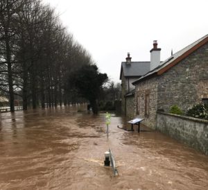 Mountmellick was under siege from floods this week