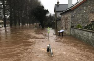 Mountmellick was under siege from floods this week