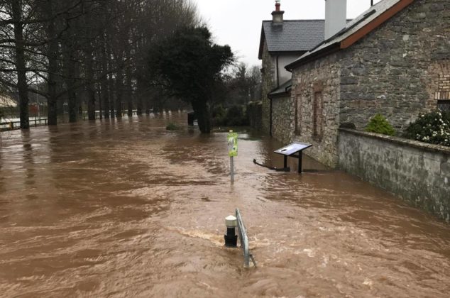 Mountmellick was under siege from floods this week