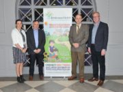 Pictured at the Embrace Farm Accident Survivors Conference in Portlaoise-on November 25 were Norma Rohan, Director Embrace Farm, Seamus Bannon, ABP Food Group with Robert Leonard, Dept. of Agri & Food and Damien O’Reilly, RTE Countrywide programme