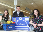FoodCloud co-founder and CEO Iseult Ward, Finbar McCarthy, Aldi’s Group Buying Director and FoodCloud co-founder and CEO FoodCloud Hubs Aoibheann O’Brien