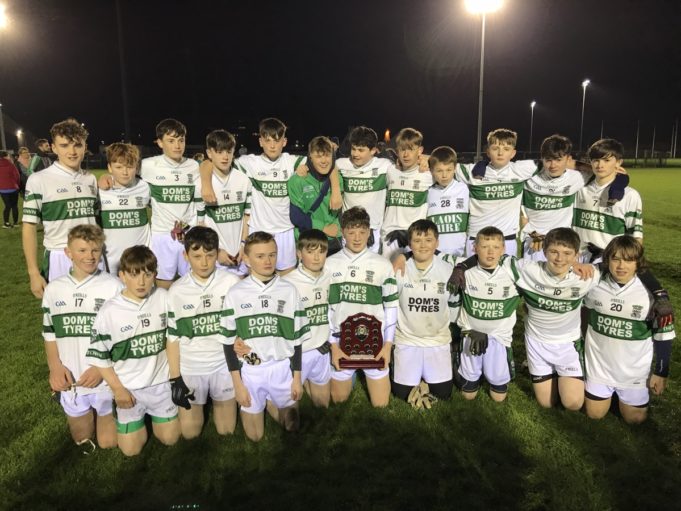 The Portlaoise U-13 football team who won the championship