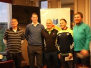 Portlaoise CBS and Portlaoise College teamed up to win the golf title