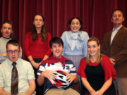 Some of the cast involved in The 25th Putnam County Spelling Bee