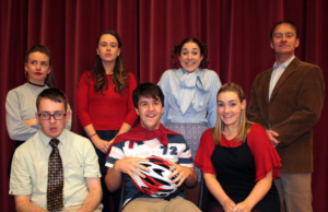 Some of the cast involved in The 25th Putnam County Spelling Bee