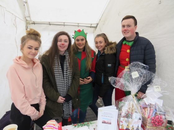 Punters at the Christmas Market in Mountmellick