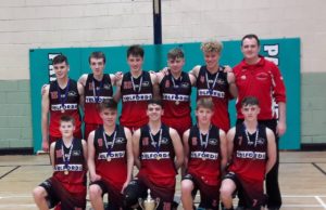 The Portlaoise CBS team who won the Midlands Basketball final