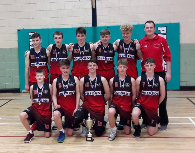The Portlaoise CBS team who won the Midlands Basketball final