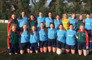 The Scoil Chriost Rí team which were defeated yesterday
