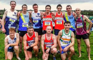 The Laois County mens team at the National Novice Cross Country - Jimmy McCormack