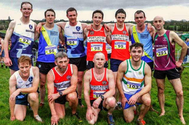 The Laois County mens team at the National Novice Cross Country - Jimmy McCormack