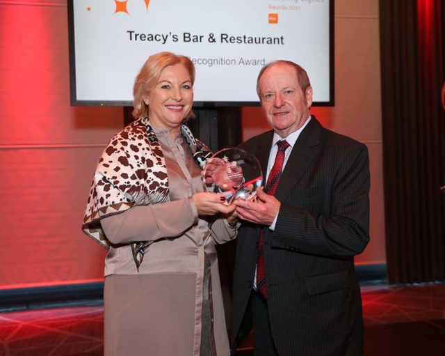 Treacy's Bar and Restaurant received a Road Safety Authority award