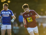 Callum McCormack of Westmeath celebrates after scoring his sides second goal during the Bord na Mona O'Byrne Cup