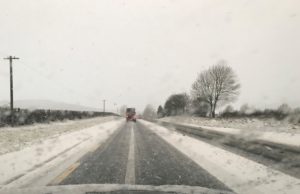 Heavy snow left many roads in a bad state this morning