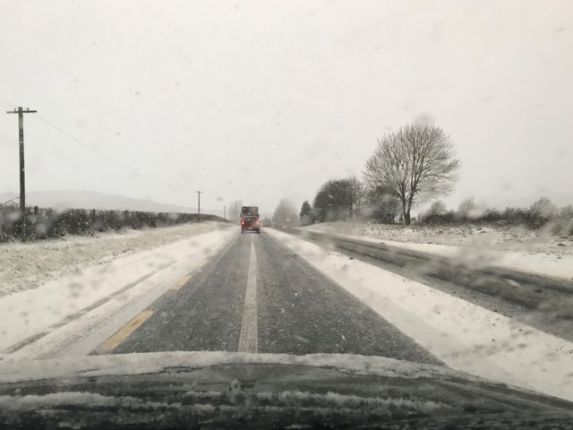 Heavy snow left many roads in a bad state this morning