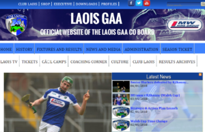 Laois GAA website due for a revamp