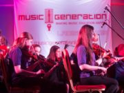 Members of the Laois School of Music Youth Orchestra perform 'In My Back Garden' at Music Generation Laois' New Works Series premiere performance 2016
