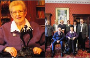 Mary Wheatley was honoured at convention recently for her services to Ladies football
