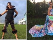 Two entries from Mountrath Community School for the Junk Kouture