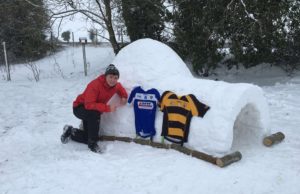PJ Daly of The Heath has made a brilliant igloo