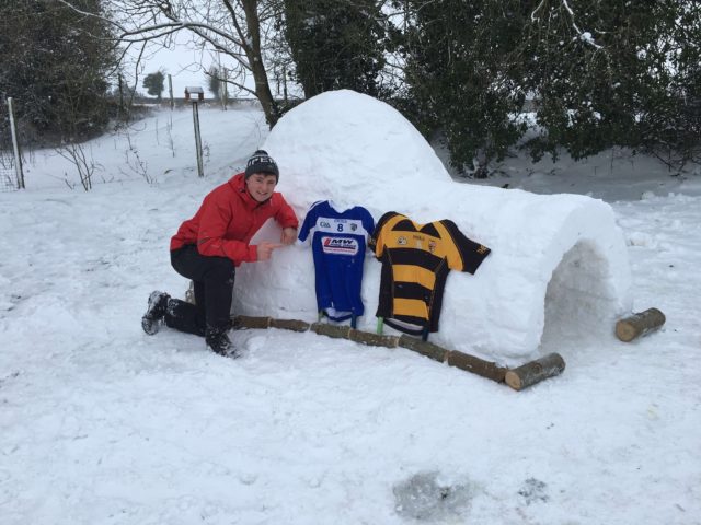 PJ Daly of The Heath has made a brilliant igloo