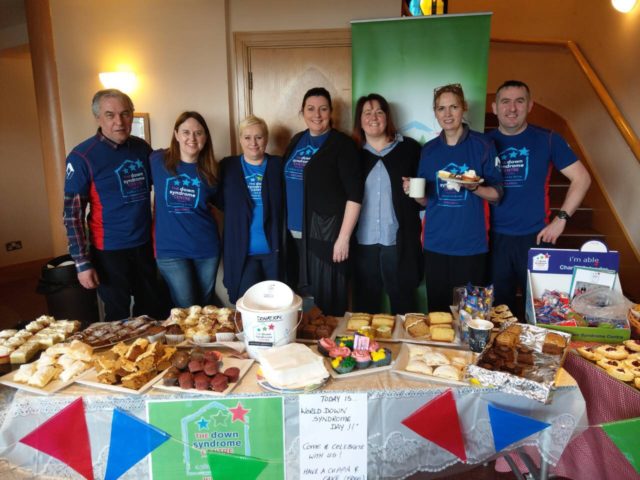 Members of Midlands Down Syndrome at their coffee morning