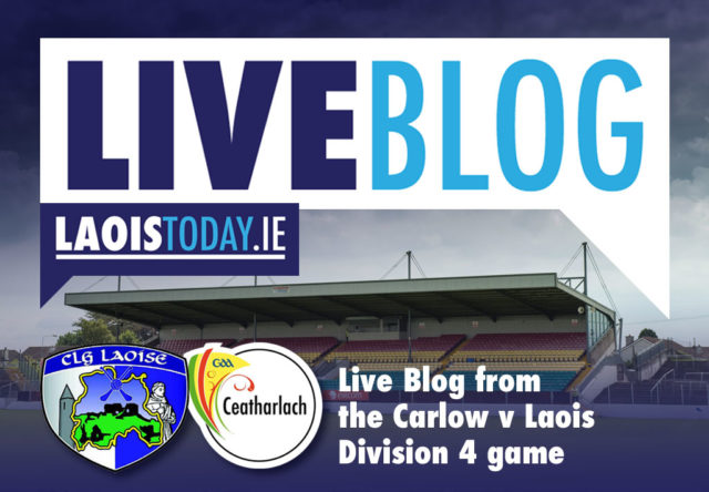 Our Live blog as Laois take on Carlow