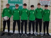 Conor Brown, Robbie Farrell, Eoin McGrath, Ben McDonald, Cathal Lee and Evan Hewitt of Portlaoise AFC. Missing from photo are Dan Ubesie and Jamie Toman