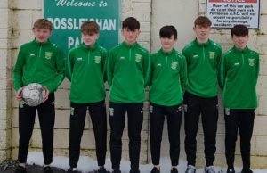 Conor Brown, Robbie Farrell, Eoin McGrath, Ben McDonald, Cathal Lee and Evan Hewitt of Portlaoise AFC. Missing from photo are Dan Ubesie and Jamie Toman