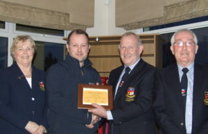 Tony Conlon presents Kevin Flanagan with the Golden Ticket