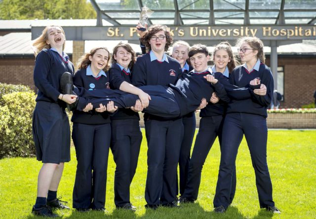 Super Troopers Promoting Mental Health , Pictured are Mountrath Community School, the secondary school winners - Pic: Marc O’Sullivan