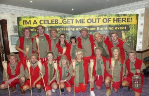 All of the contestants at the I'm A Celebrity Get Me Out of Here fundraiser